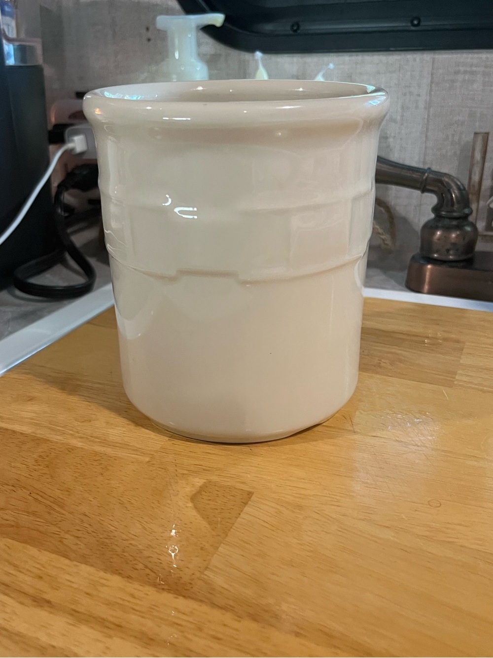 Longaberger Pottery Woven Traditions Crock